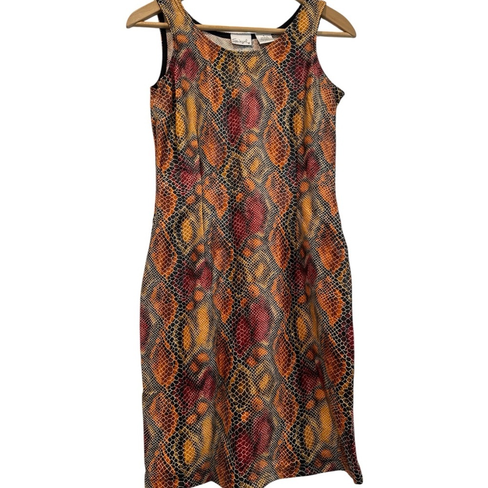 Spiegel Python Print Sleeveless Dress Size 4